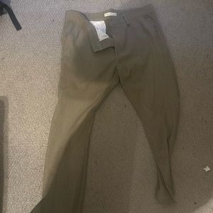 Denim flower houndstooth pants